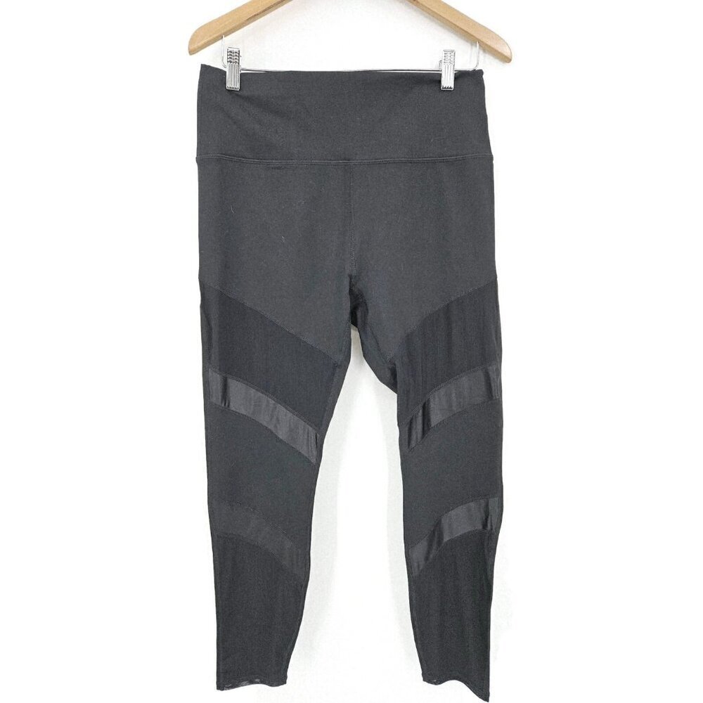New Fabletics Ultra High Waisted Statement Powerhold Leggings Womens XL Black